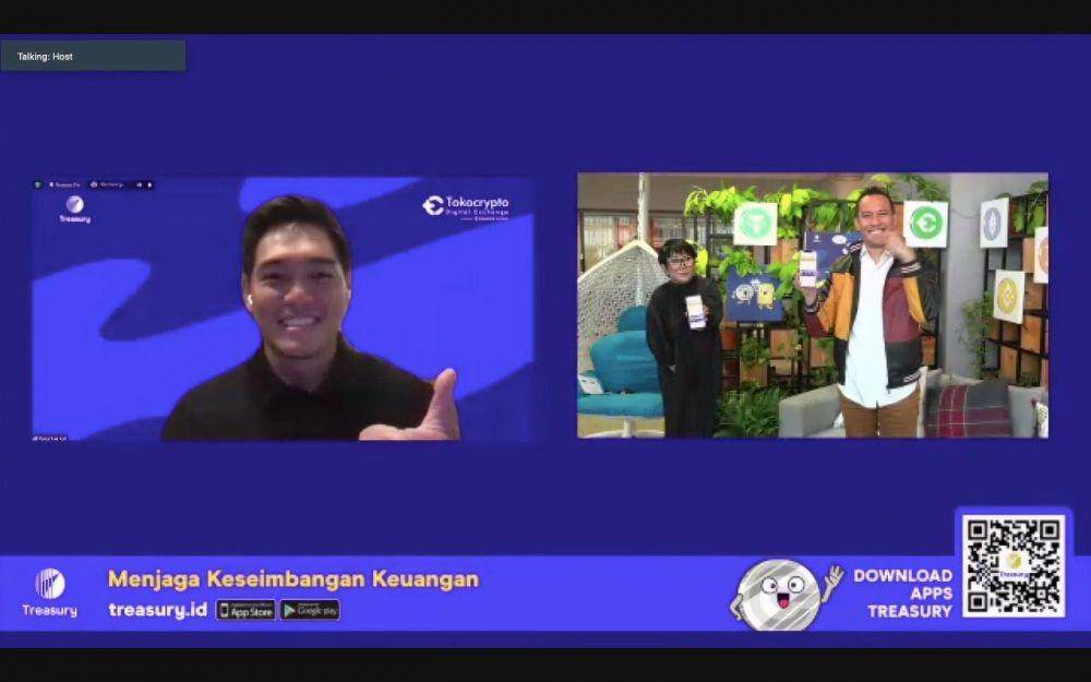 Treasury bekerja sama dengan Tokocrypto mengeluarkan layanan jual beli uang kripto mulai Rp5 ribu. (dok. Treasury)