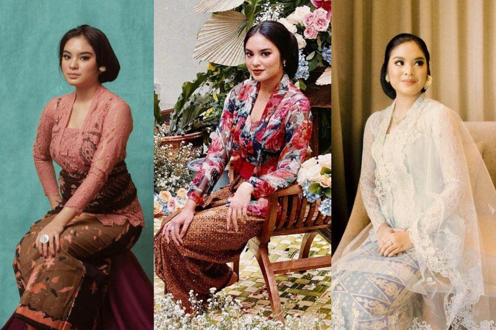 14 Pilihan Kebaya ala Syandria, Cicit Soekarno yang Gayanya Bersahaja