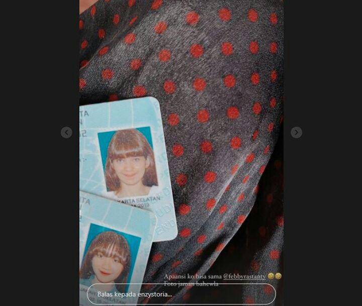 foto KTP Enzy Storia dan Febby Rastanty (instagram.com/enzystoria)
