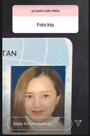 foto KTP Beby Tsabina (instagram.com/bebytsabina)
