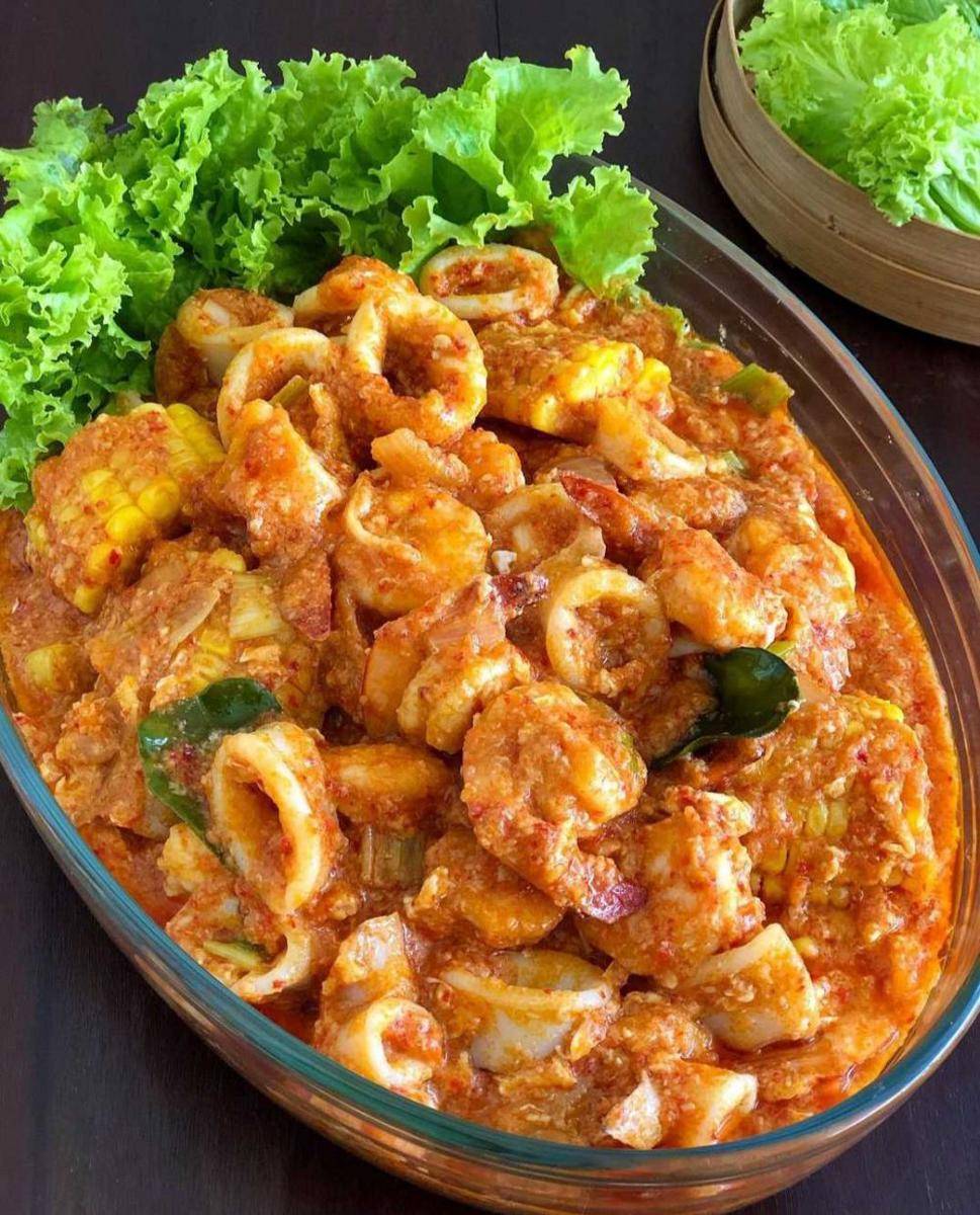 Cumi udang saus padang (instagram.com/mrs.wijaya)
