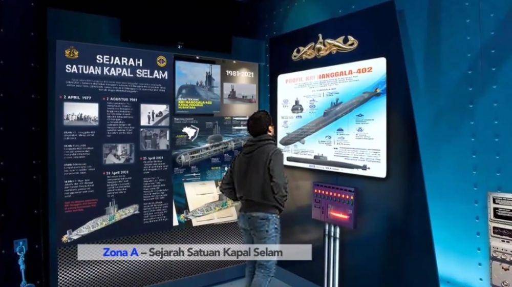 Bagian dalam zona A di dalam Monumen KRI Nanggala 402 (Tangkapan layar IG Koarmada)