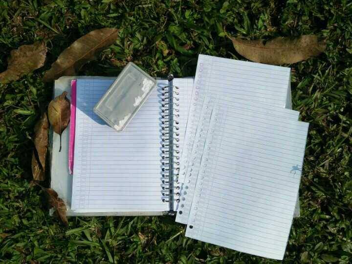 Kertas binder reuse dan perforator (dok. pribadi/Mutiara A.)