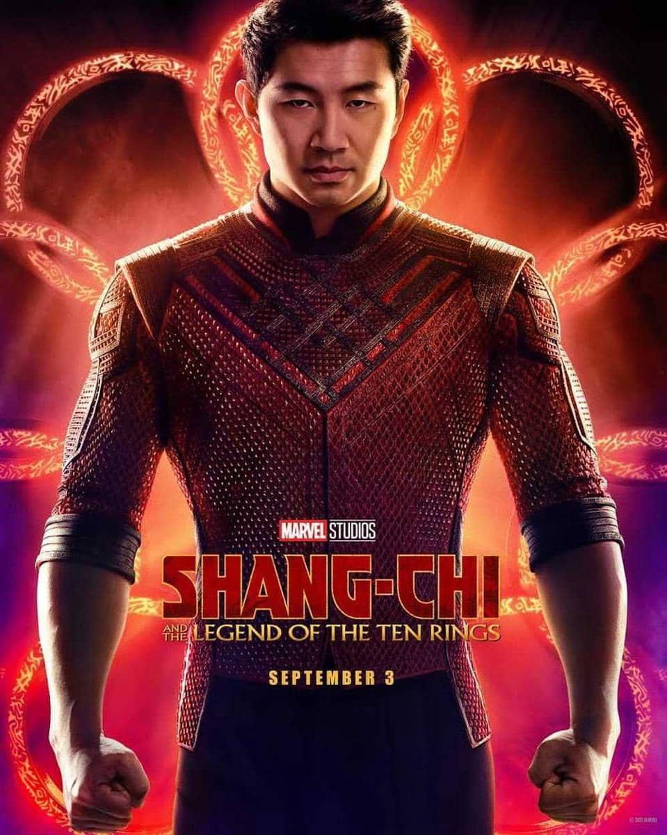 Simu Liu di poster film Shang-Chi (instagram.com/simuliu)