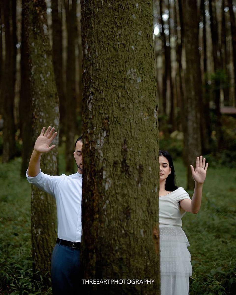 Indah Indriana dan Diaz Adritya. (Instagram.com/threeartphotography)