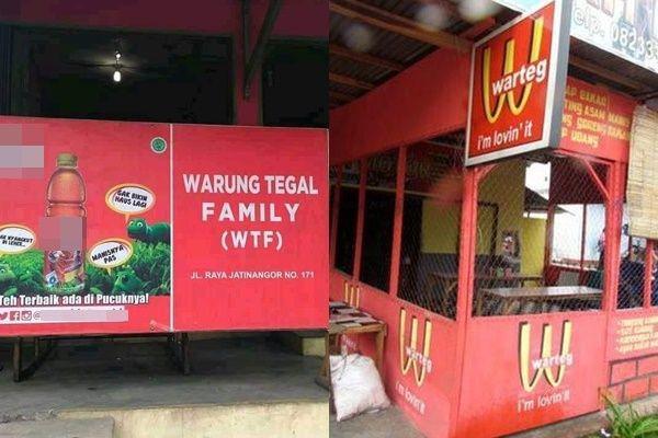 10 Potret Lucu Nama Warteg yang Bikin Susah Nahan Ketawa