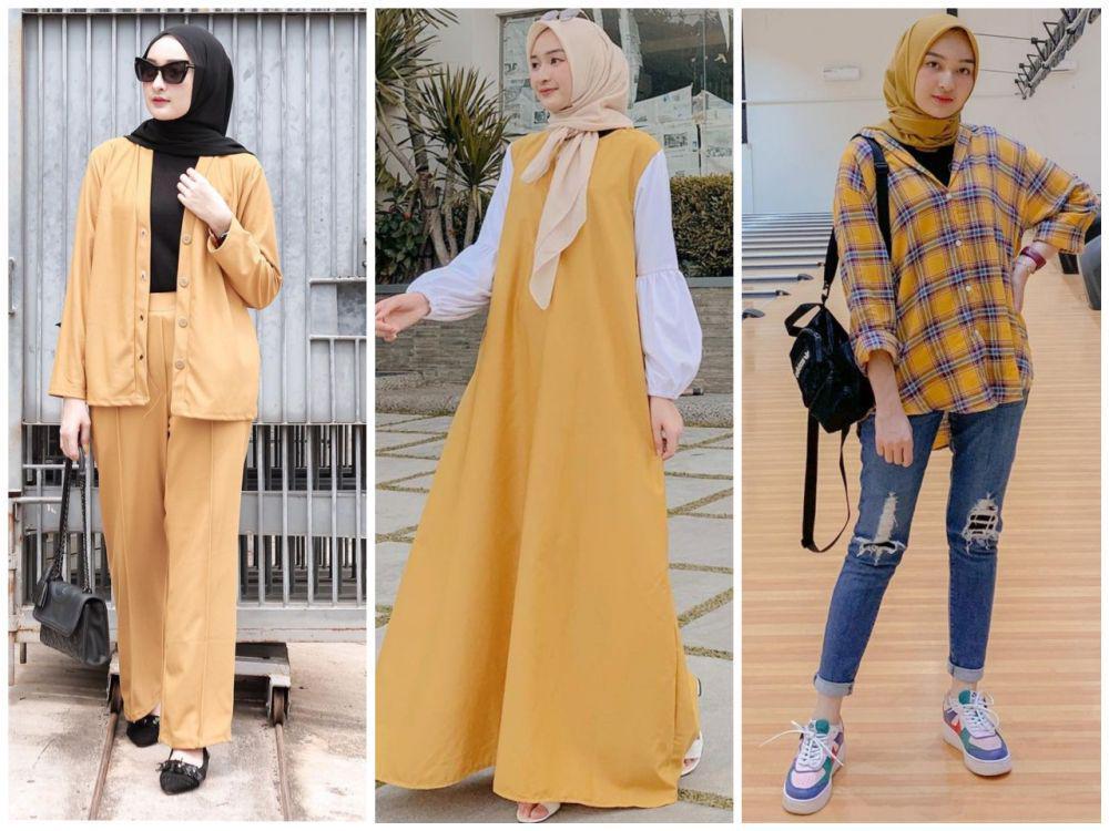 10 Ide Mix and Match Outfit Nuansa Kuning yang Fresh ala Ingrid Yulika