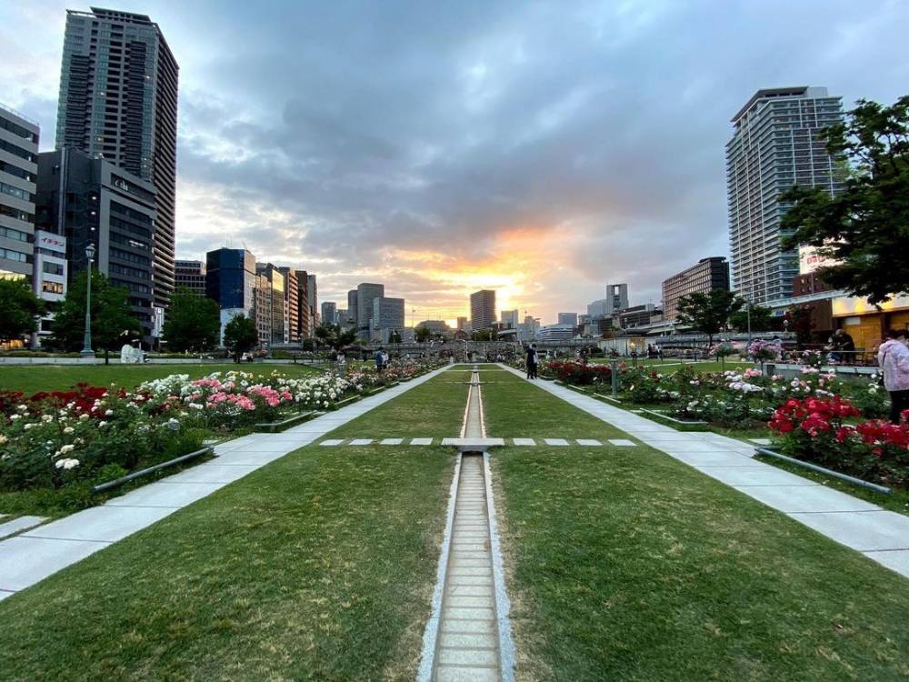 Trek lari Nakanoshima Park cukup pendek, hanya 900 meter. (instagram.com/w.chococo81)