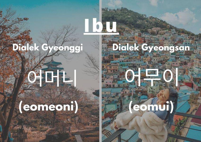 Perbedaan dialek di Korea Selatan (Dok.Pribadi/Moza Kazumi)