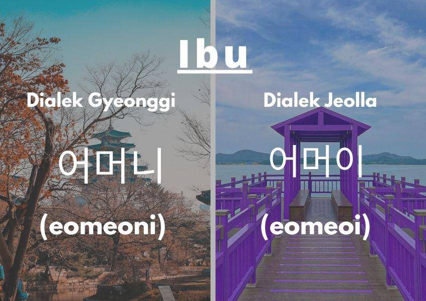 Perbedaan dialek di Korea Selatan (Dok.Pribadi/Moza Kazumi)