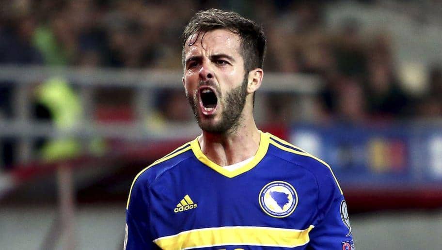 potret Miralem Pjanic bersama Bosnia-Herzegovina(90min.com)