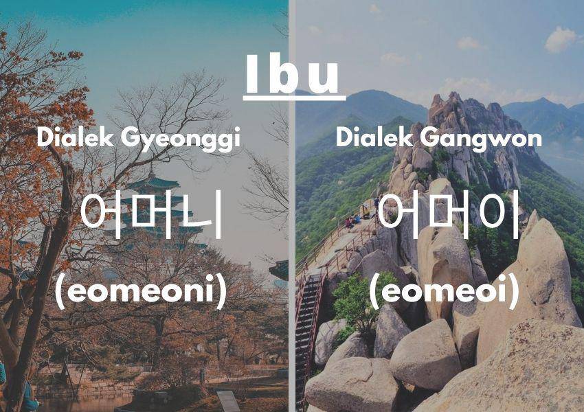Perbedaan dialek di Korea Selatan (Dok.Pribadi/Moza Kazumi)