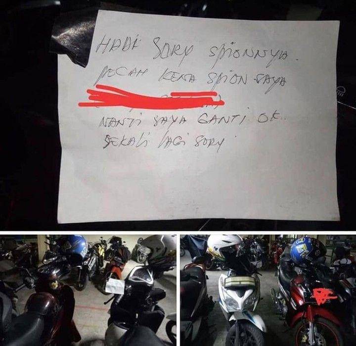 meme parkiran unik (instagram.com/newdramaojol.id)