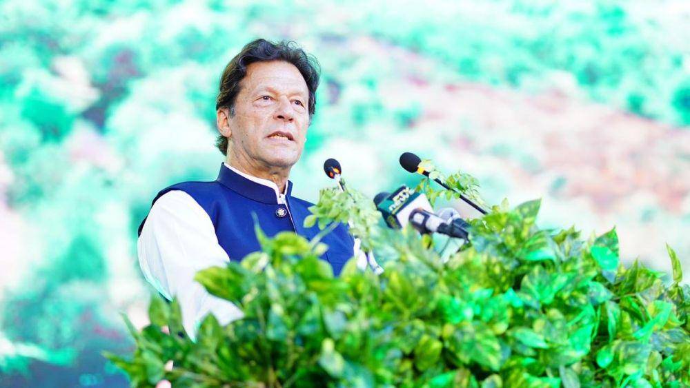 Perdana Menteri Pakistan Imran Khan saat berbicara di "World Environment Day 2021". (Twitter.com/PTIofficial)
