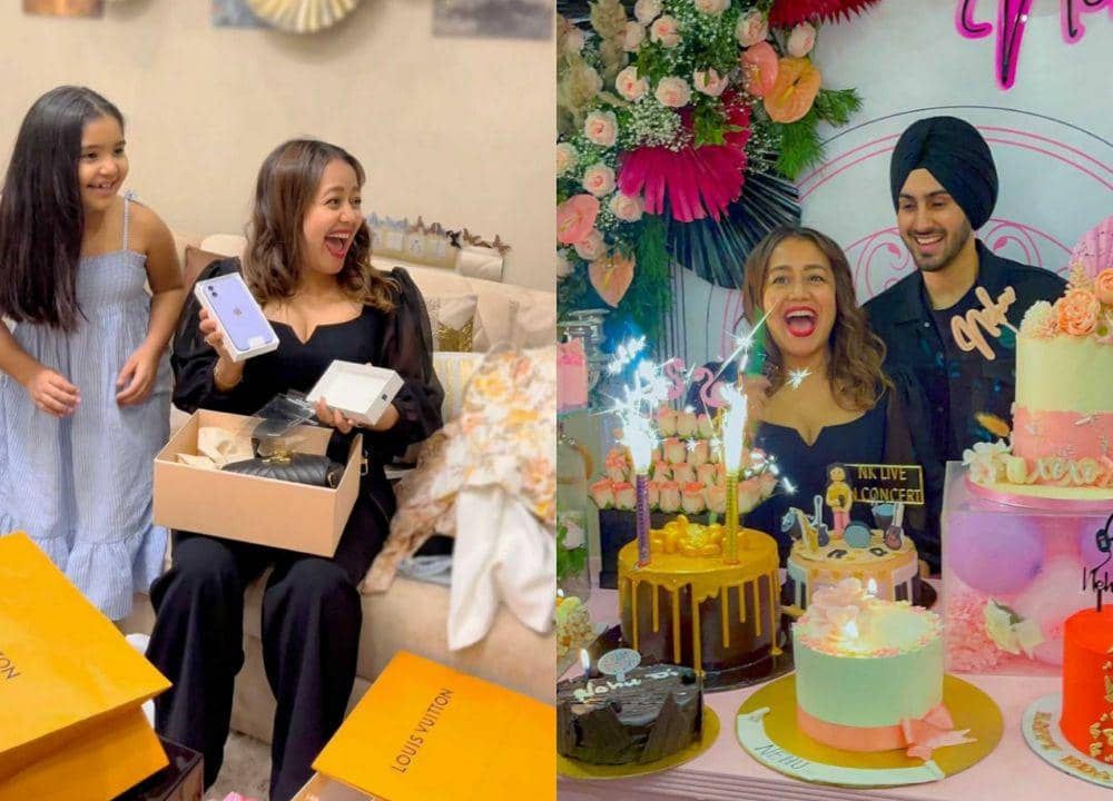 9 Potret Ultah Ke-33 Artis India Neha Kakkar, Banjir Hadiah Mewah!