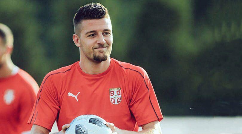 potret Sergej Milinković-Savić bersama Timnas Serbia(thelaziali.com)