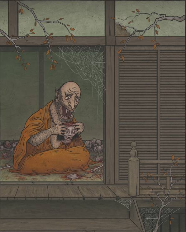 ilustrasi Jikininki (yokai.com)