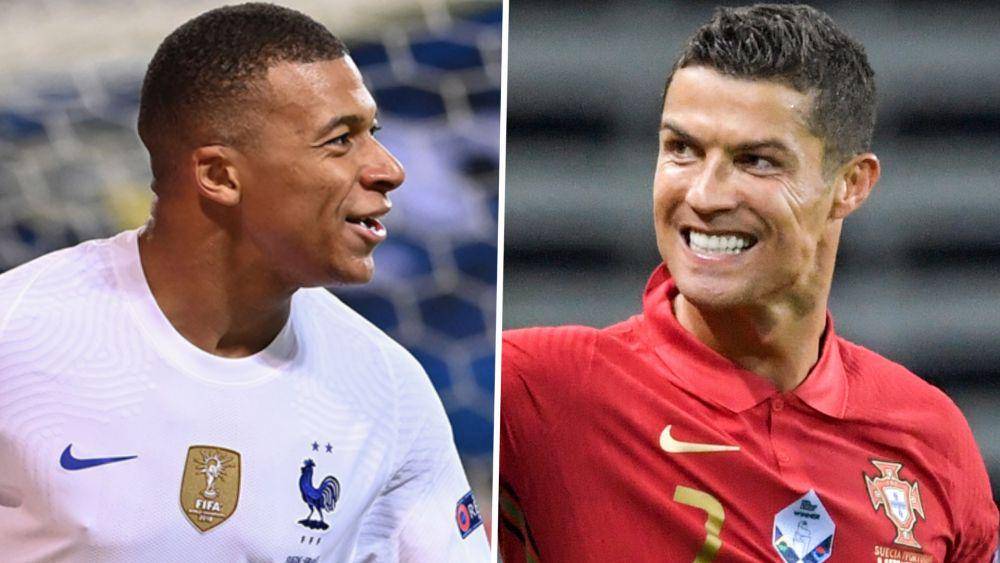 Kylian Mbappe dan Cristiano Ronaldo. (goal.com)