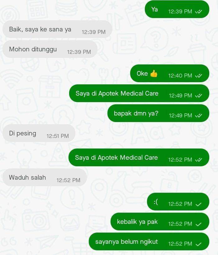 driver ojek lupa bawa orderan (twitter.com/sasazzzhs_)