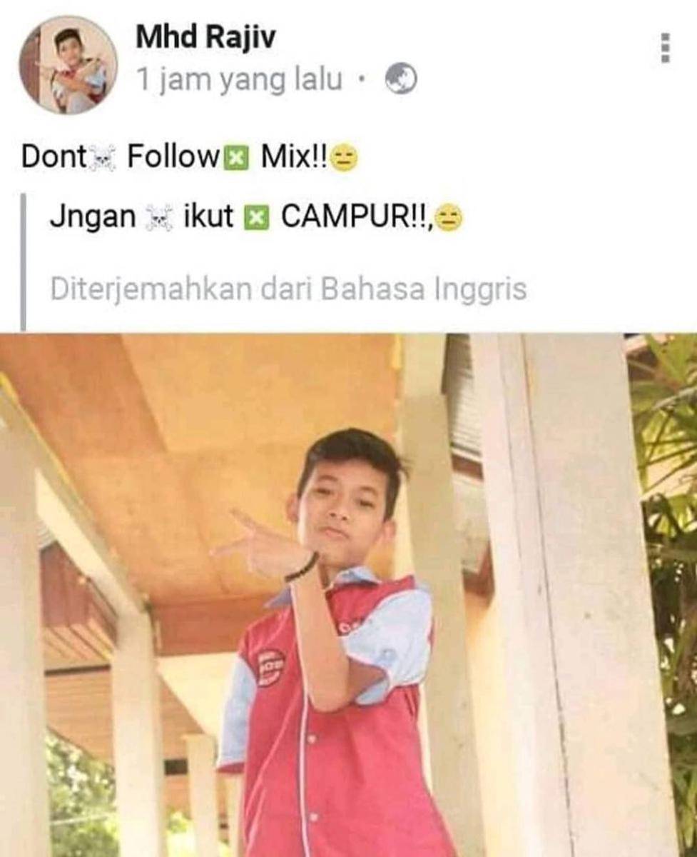 meme gombalan bocah (instagram.com/yuktertawa)