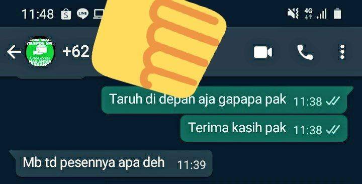 driver ojek lupa bawa orderan (twitter.com/nad_adecoco)