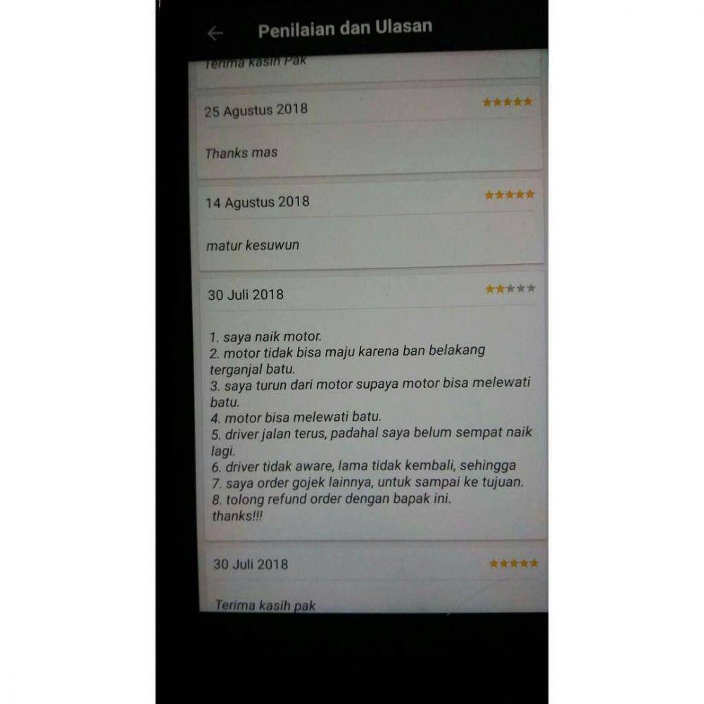 driver ojek lupa bawa orderan (instagram.com/dramaojol.id)