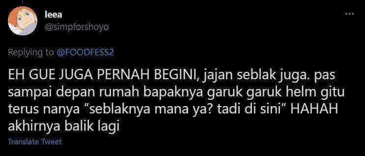driver ojek lupa bawa orderan (twitter.com/simpforshoyo)