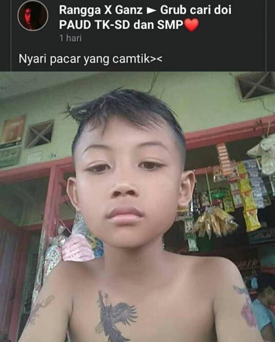 meme gombalan bocah (instagram.com/yuktertawa)