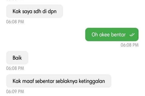 driver ojek lupa bawa orderan (twitter.com/gyutiful_k)