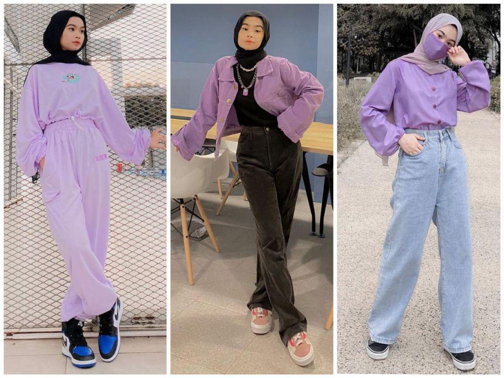 10 Ide Mix and Match Lilac Outfit ala Nola Clara, Hype!