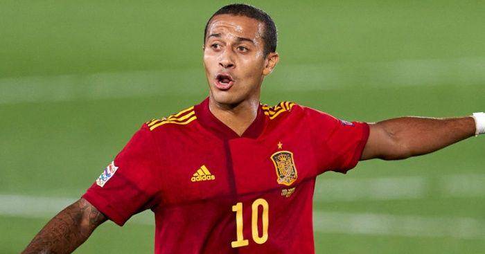 potret Thiago bersama Timnas Spanyol(teamtalk.com)
