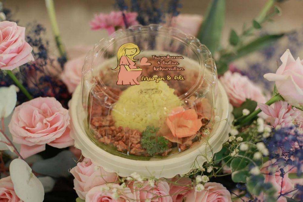 Dekorasi Empat Bulanan Kehamilan Margin Wieheerm (instagram.com/marginw)