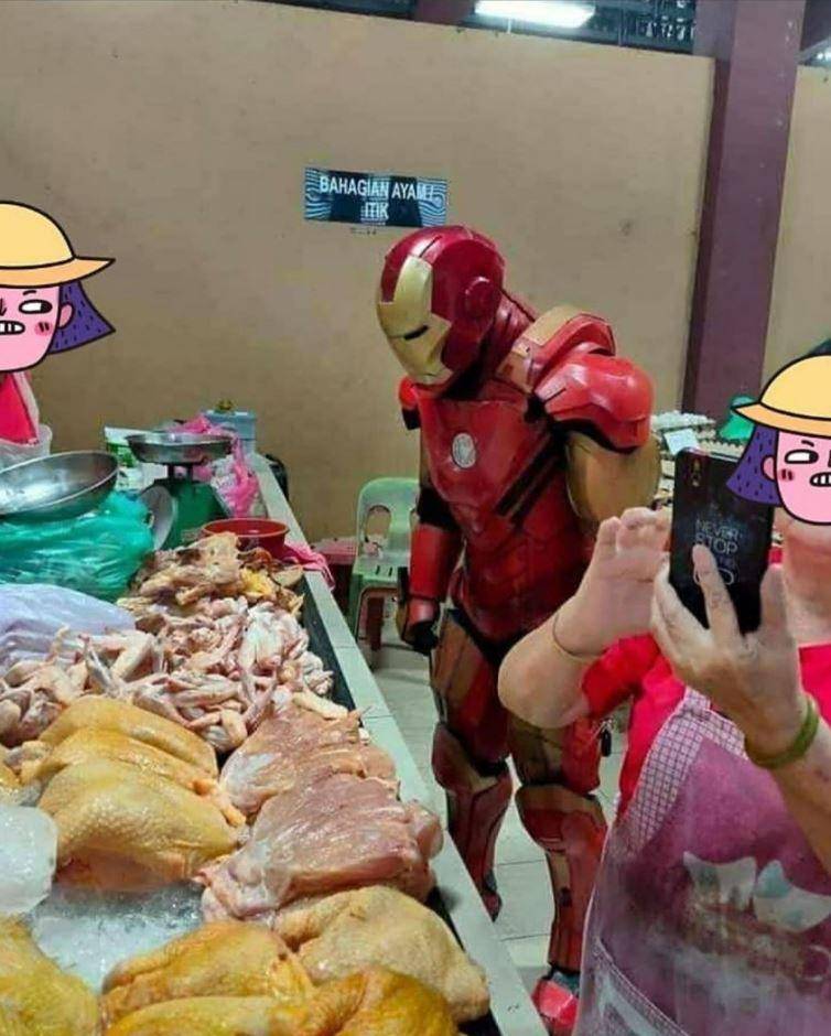 emak-emak belanja di pasar lucu (instagram.com/memerenyah)