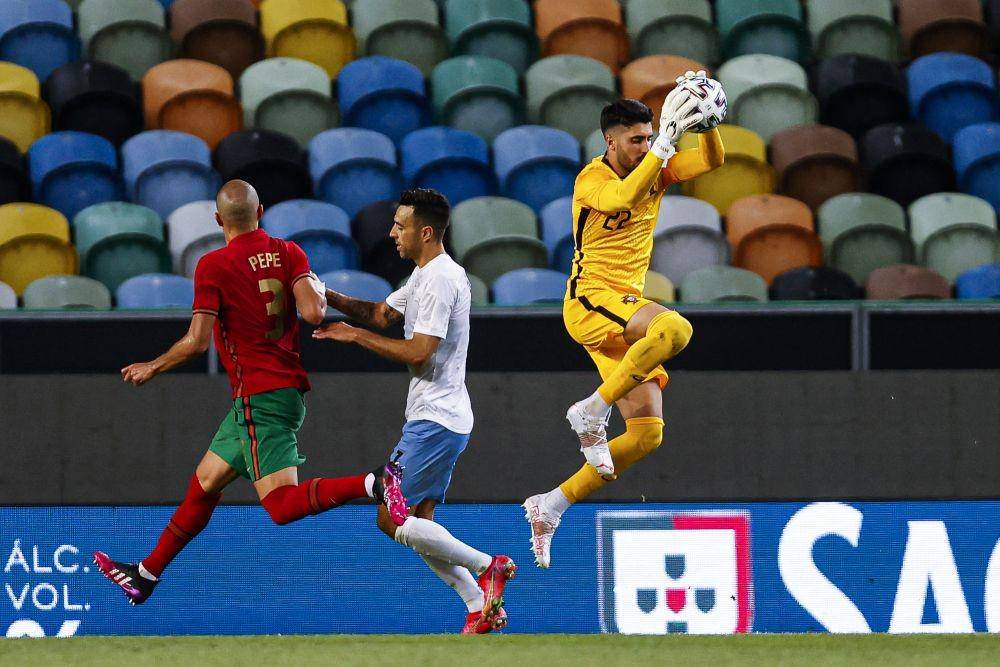 Timnas Portugal dalam laga uji coba. (twitter.com/selecaoportugal)