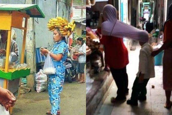 emak-emak belanja di pasar lucu (instagram.com/bocahshitpost | instagram.com/hiburankonyol)