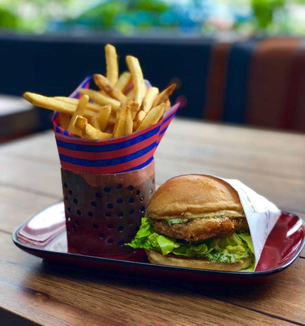 Ilustrasi burger di Le Burger (instagram.com/leburger_jkt)