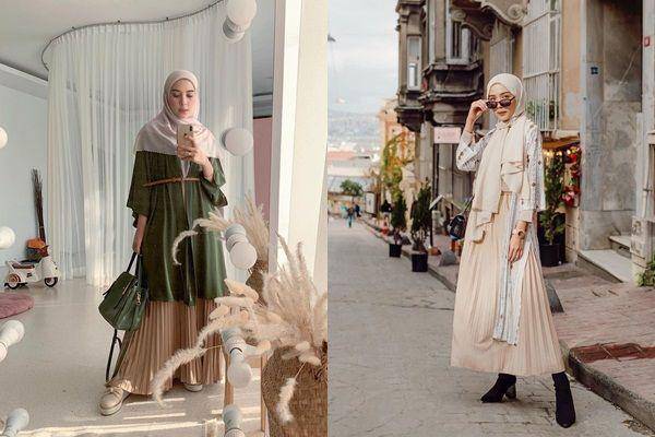 OOTD dengan rok ala Hamidah Rahmayanti (instagram.com/hamidahrachmayanti)