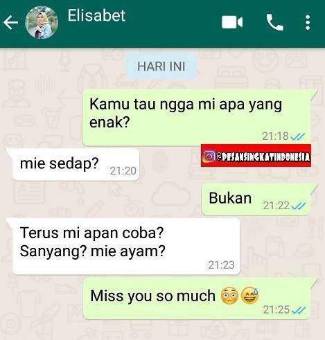 chat bilang kangen (instagram.com/pesansingkatindonesia)