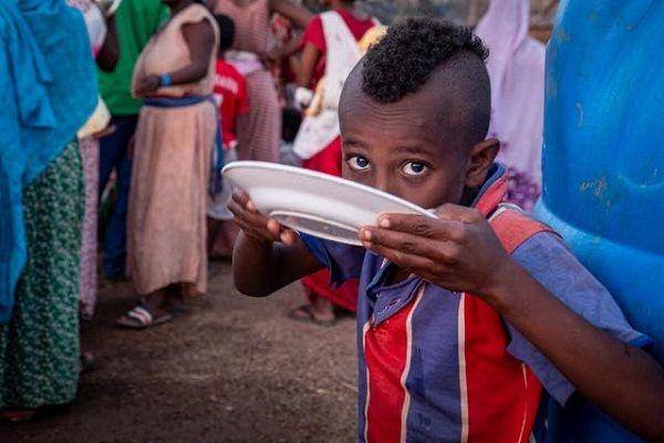 Sebanyak lebih dari 350 ribu orang di Tigray, Ethiopia, mengalami kelaparan setelah konflik terjadi. (Twitter.com/loucharbon)