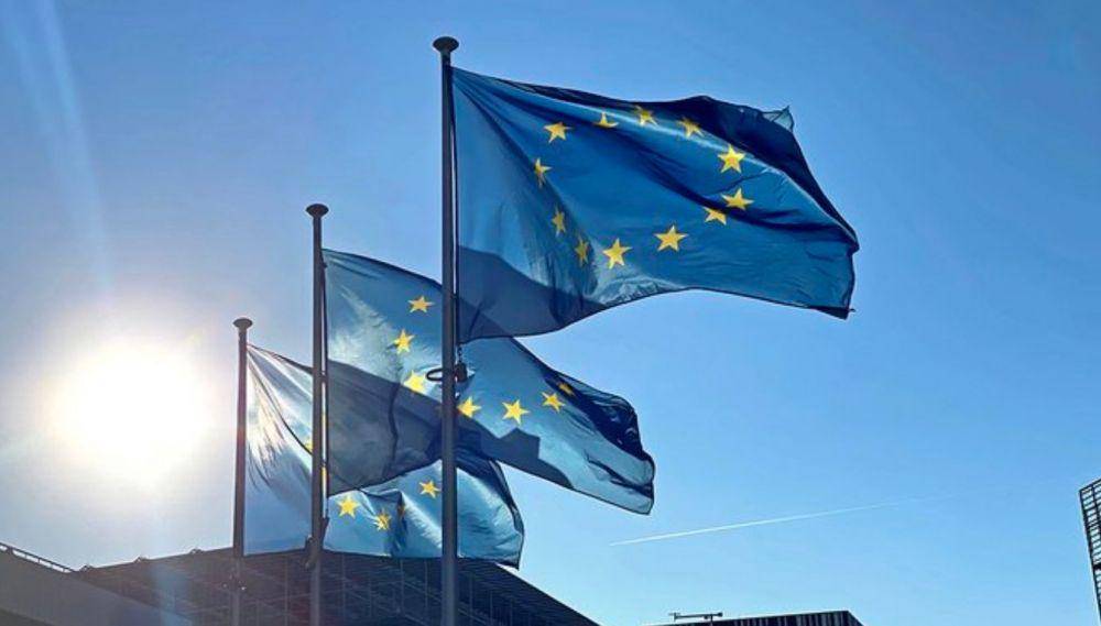 Ilustrasi bendera Uni Eropa. (twitter.com/Europarl_EN)