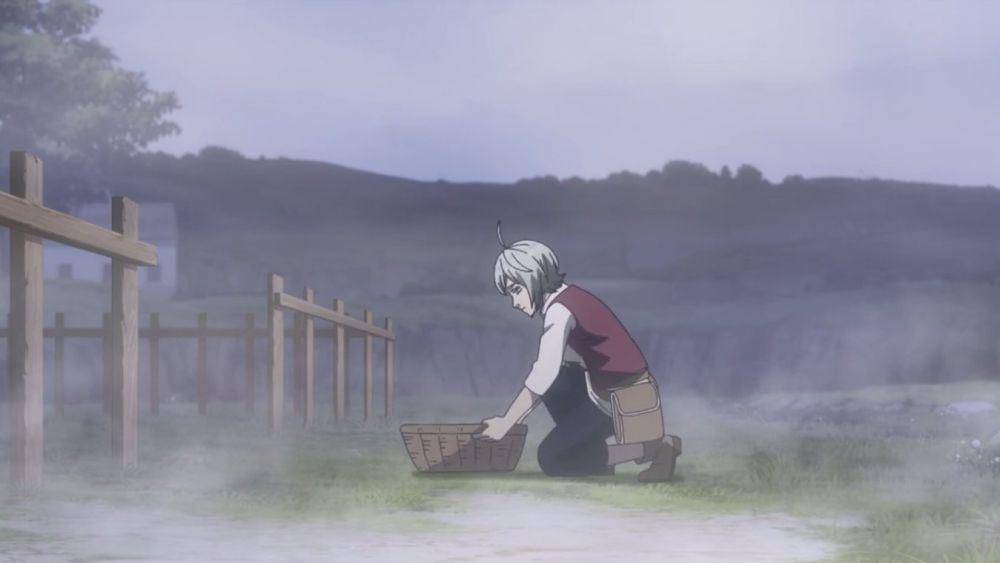 Richita meninggalkan Asta di Desa Hage. (dok. Crunchyroll/Black Clover)