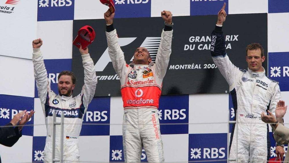 Hamilton pada kemenangan pertamanya di Formula 1 pada 2007 (goodwood.com)