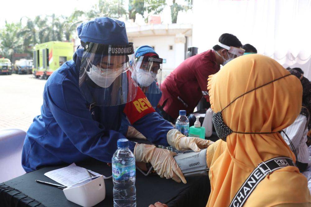 Vaksinasi di Kabupaten Kediri mencapai 2.250 dosis per hari. (Dok. Pemkab Kediri)