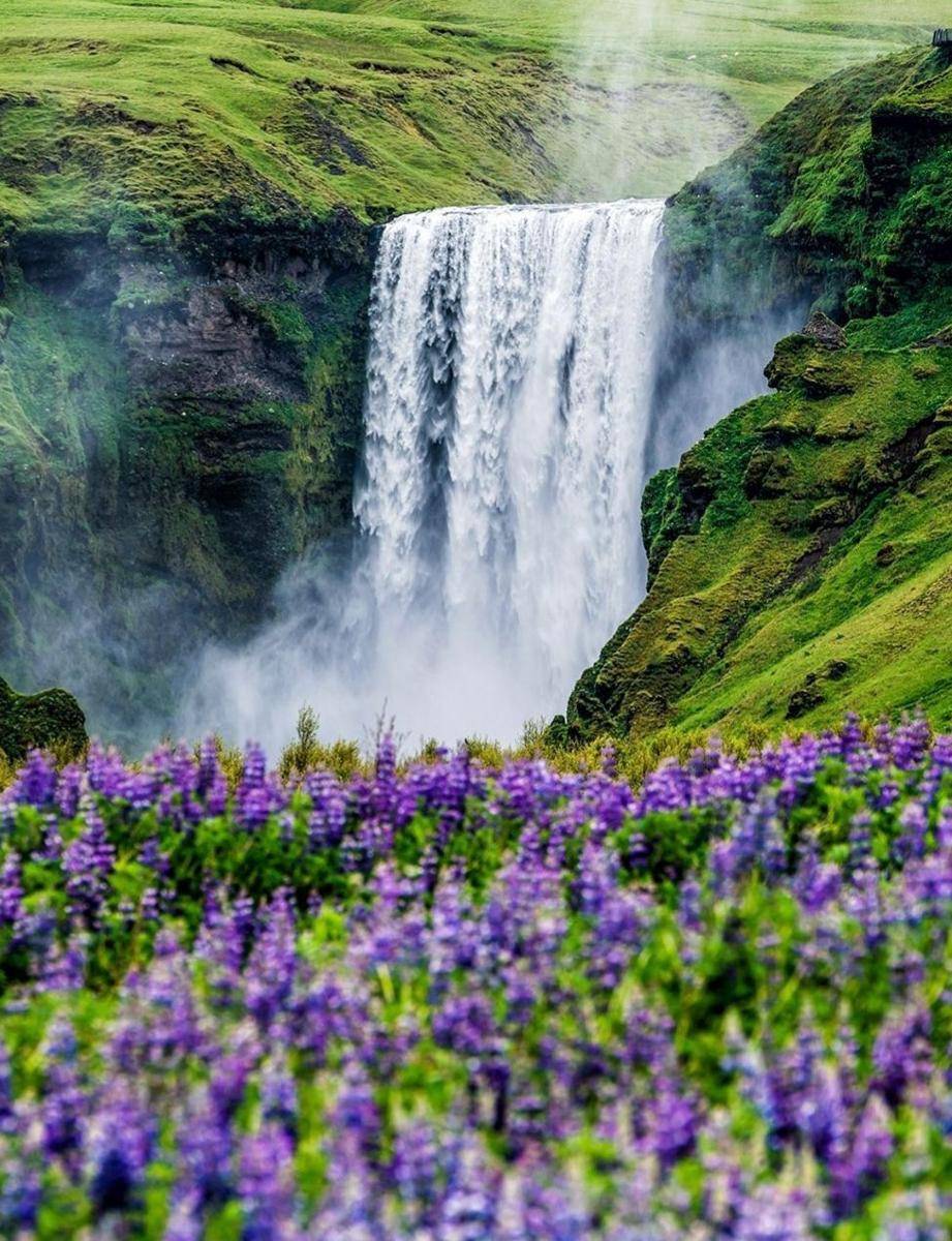 pesona Skógafoss (Instagram.com/exodustravels)