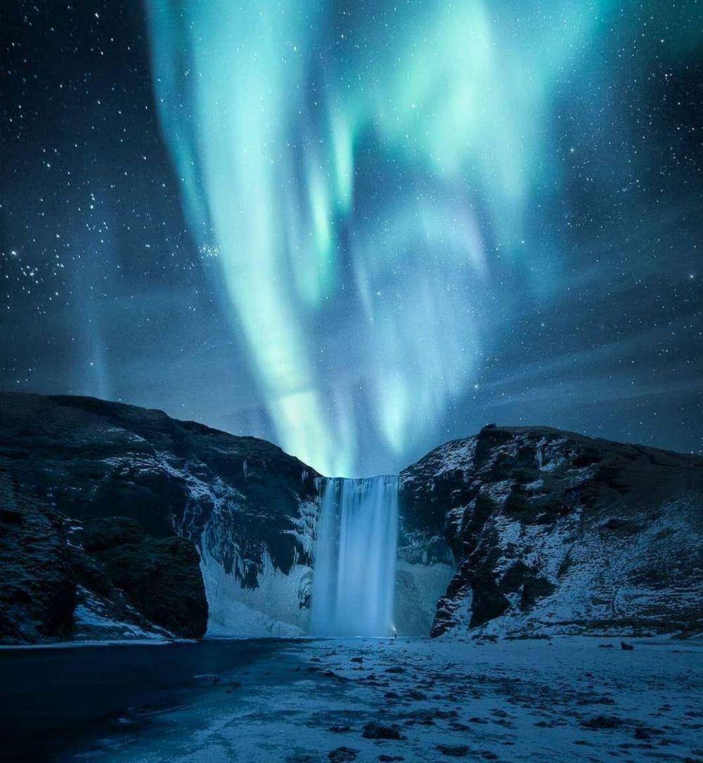 pesona Skógafoss (Instagram.com/point1to2)