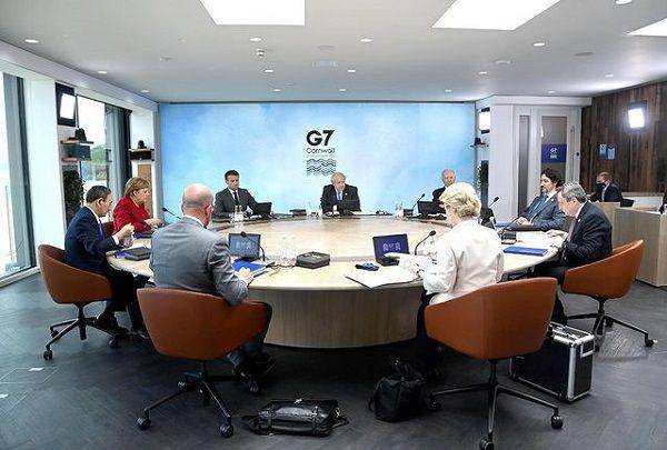 Para pemimpin G7 berkumpul membahas cara penanganan terhadap pandemi COVID-19 di Cornwall, Inggris. (Instagram.com/g7)
