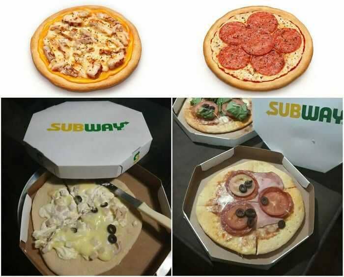makanan gak sesuai gambar menu (reddit.com/D1h982d)