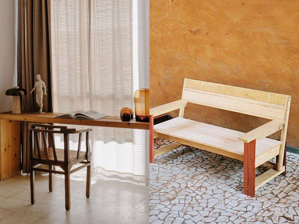Perabot kayu solid (instagram.com/menuspace & instagram.com/morromarc)