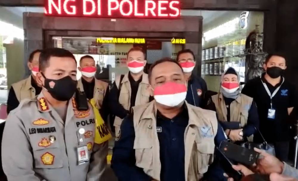 Kepala BP2MI saat memberikan keterangan di Polresta Malang Kota. Dok/Istimewa