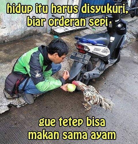 meme lika-liku hidup ojek online (instagram.com/meme.ojol_24jam)